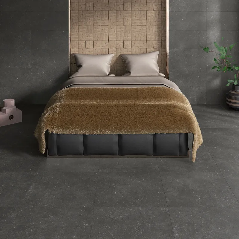 carrelage noir grand carreaux